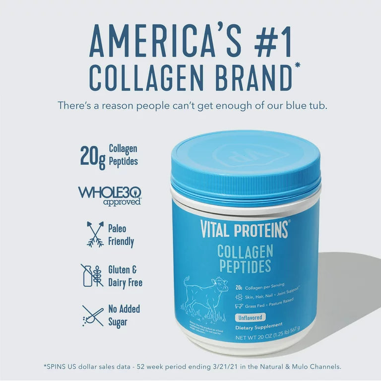 Vital Proteins Collagen Peptides + Beauty Supplement Powder
