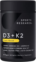 Sports Research Vitamin D3 + K2