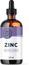 Vimergy Organic Liquid Zinc, 57 Servings – Supports Immune Health & Metabolism