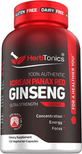 Herbtonics High Strength Ginseng Korean Red Panax Extract