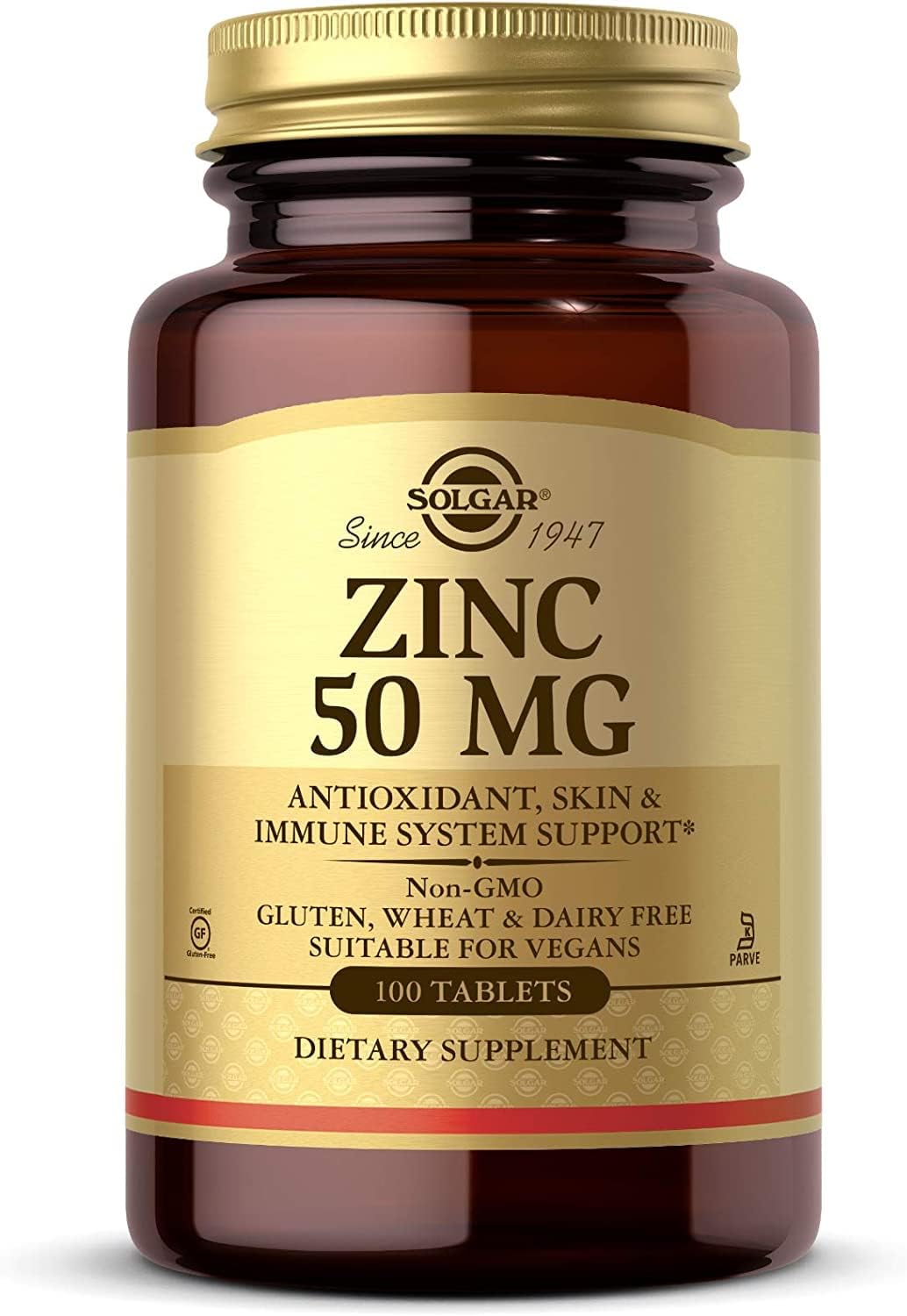 Solgar Zinc 50 mg, 100 Tablets