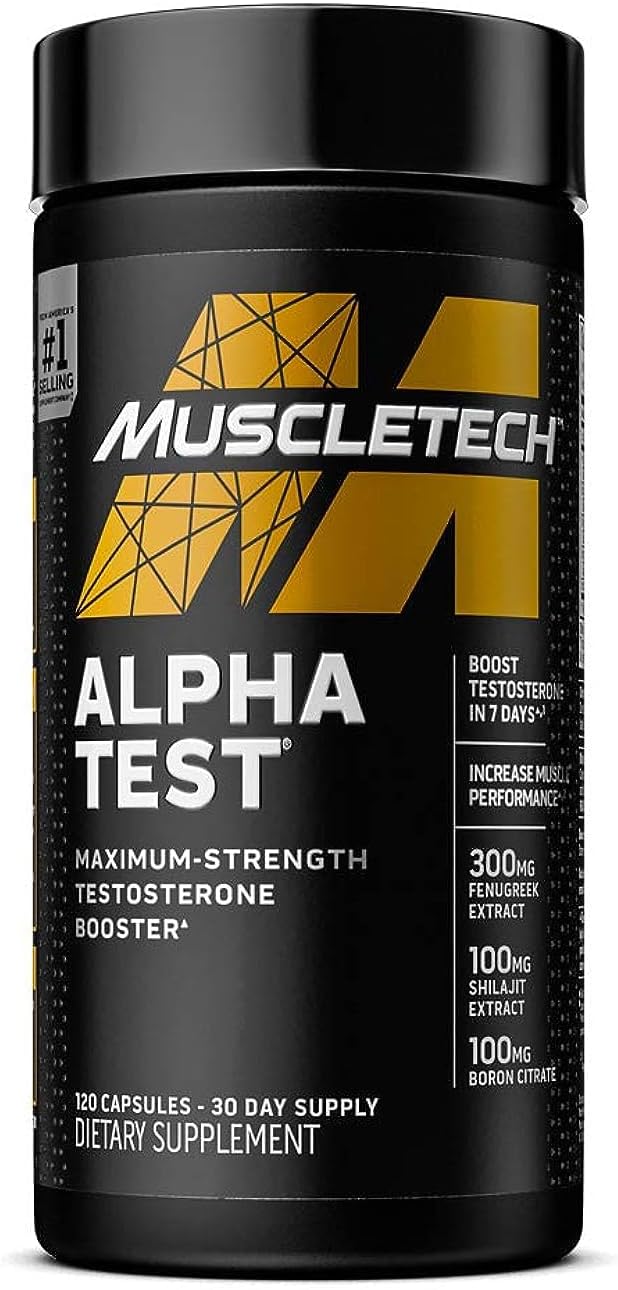 MuscleTech AlphaTest Testosterone Booster for Men