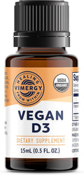 Vimergy USDA Organic Vegan Vitamin D3 Extract, 96 Servings – Supports Strong Bones & Healthy Immune System