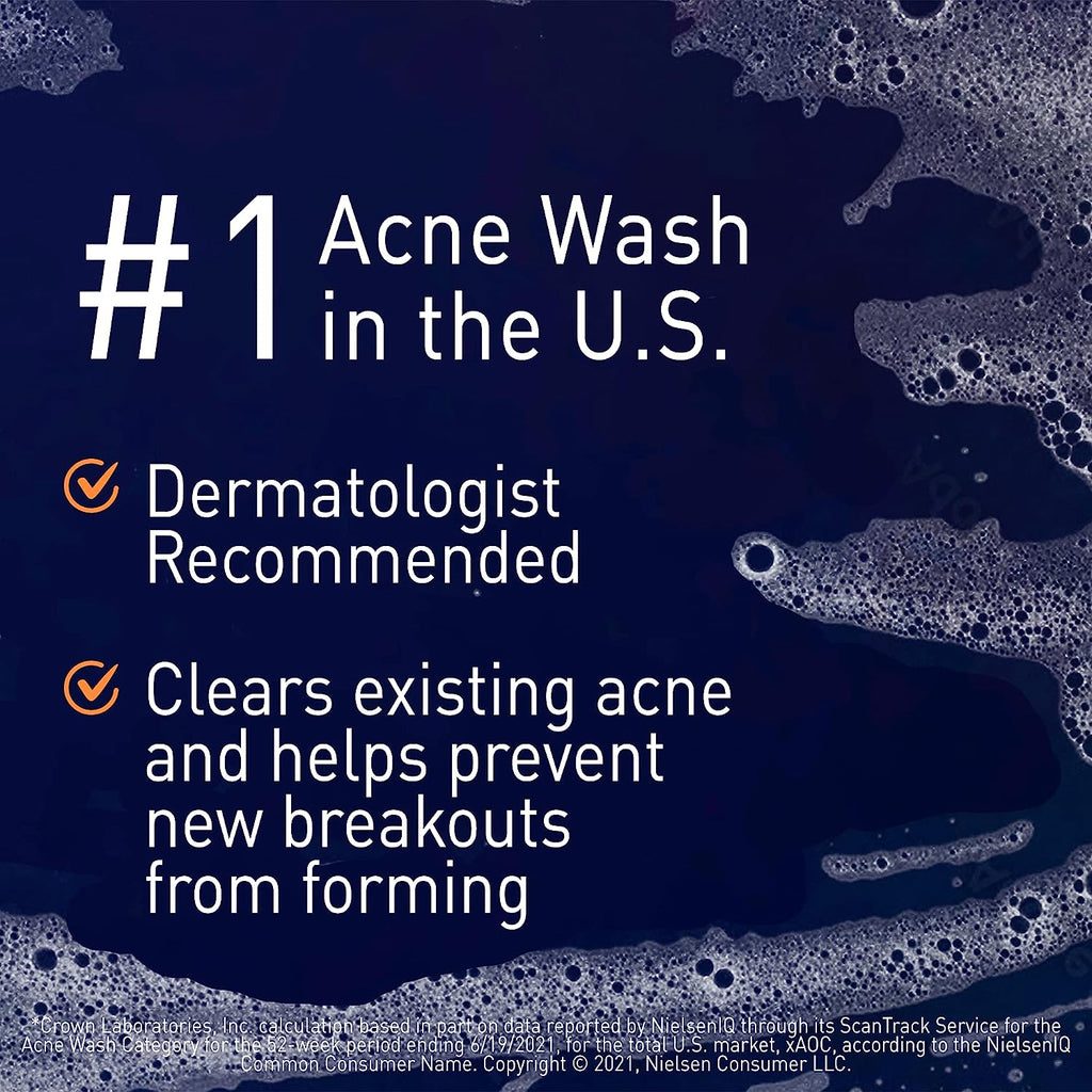 PanOxyl Acne Foaming Wash Benzoyl Peroxide 10% Maximum Strength Antimicrobial