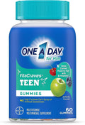 One A Day Teen for Him Multivitamin Gummies, Gummy Multivitamins with Vitamin A, C, D, E and Zinc for Immune Health Support, Physical Energy & more