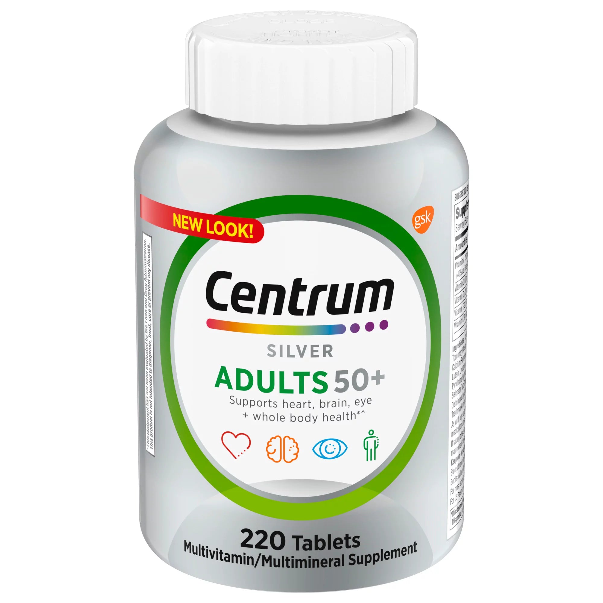 Centrum Silver Multivitamin for Adults 50 Plus, Multimineral Supplement, Supports Memory and Cognition In Older Adults