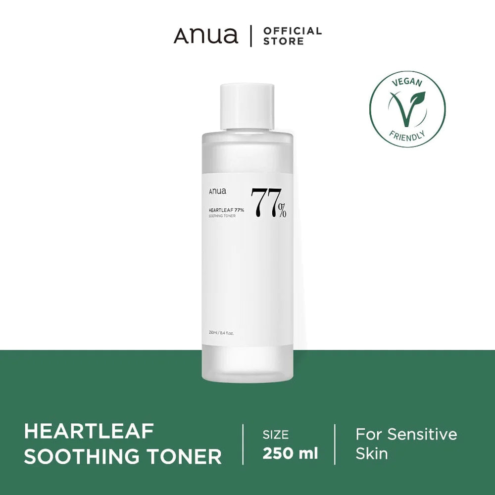 Anua HEARTLEAF 77% SOOTHING TONER, 250ml