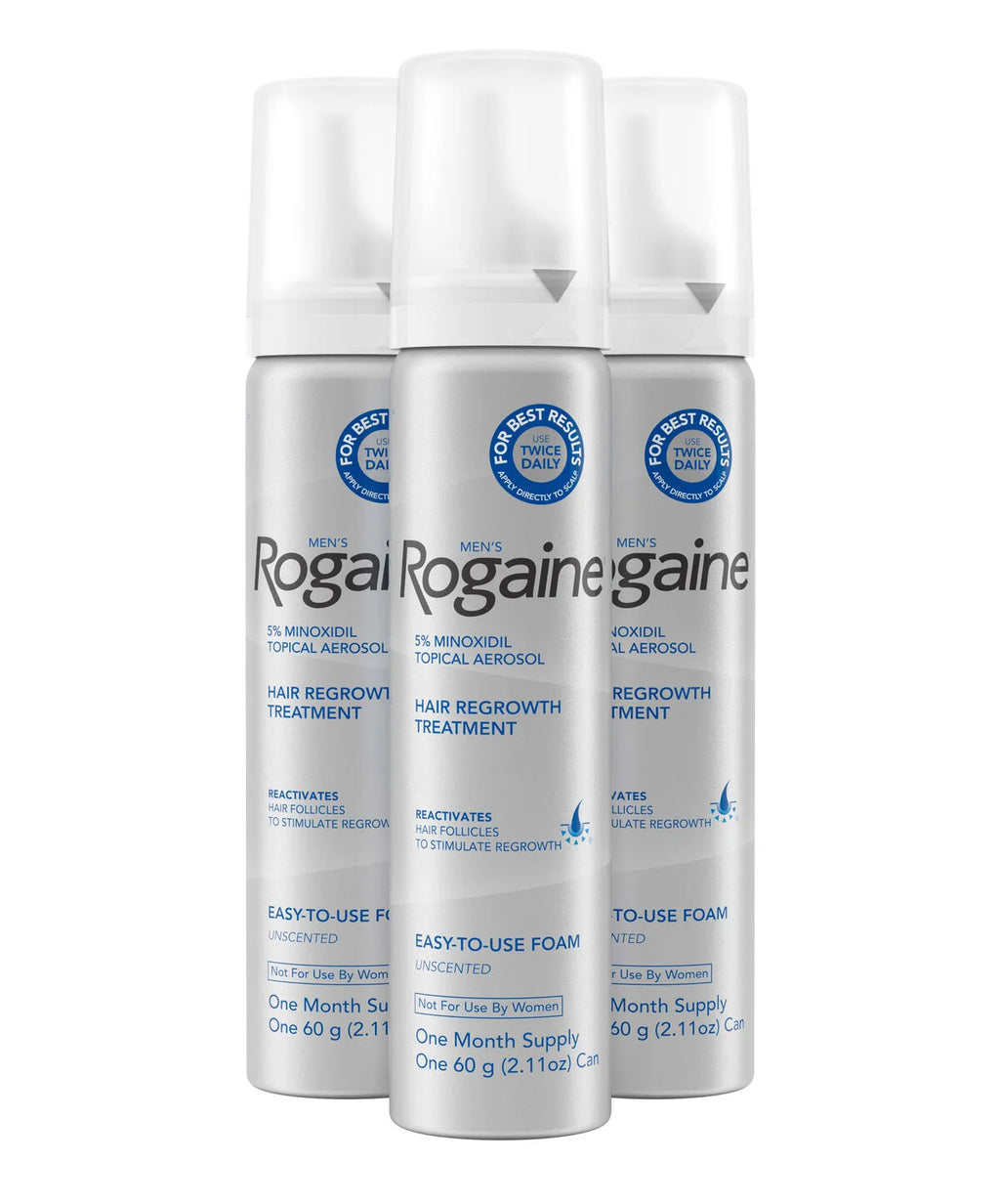 MEN'S ROGAINE 5% MINOXIDIL UNSCENTED FOAM
